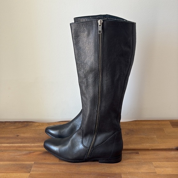 Seychelles Black Leather Boots Size 5 - Picture 1 of 7